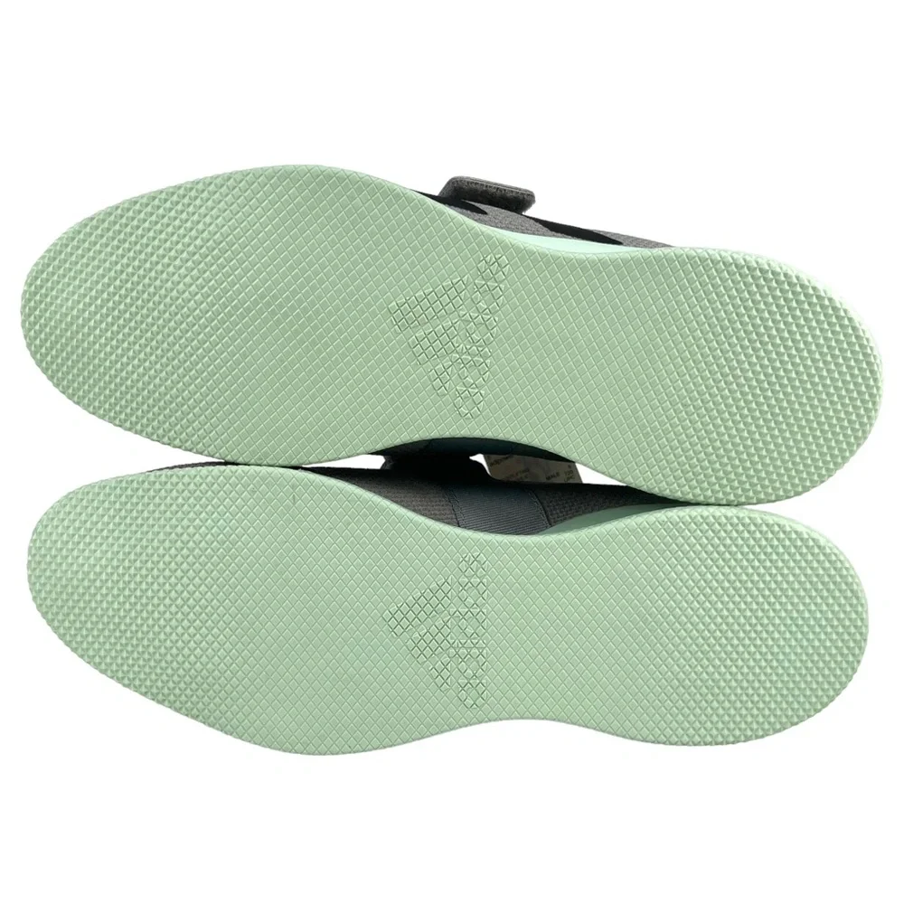 Adidas Adipower Men 8.5 Gray Mint Weightlifting Training Shoes‎